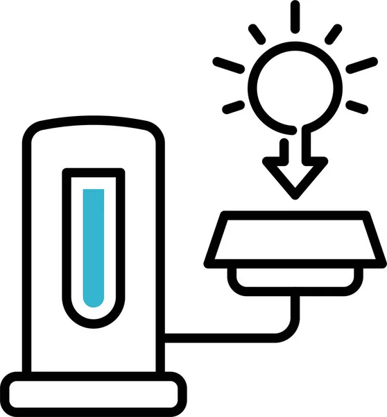 Negocio Energía Solar Icono — Archivo Imágenes Vectoriales