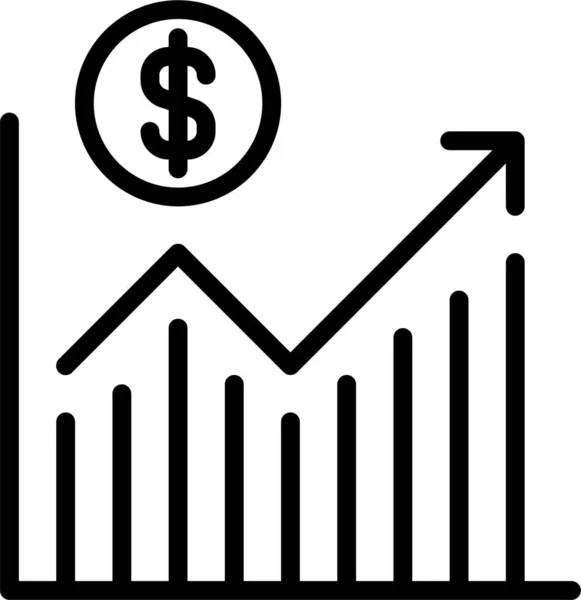 Banca Business Finanza Icona — Vettoriale Stock