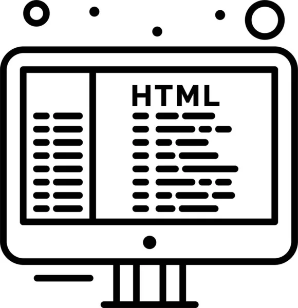 Code Coding Html Icon — стоковый вектор