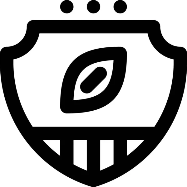 Emblema Insignia Americana Icono Estilo Esquema — Vector de stock