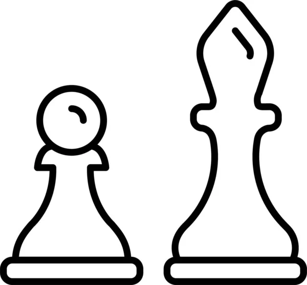 Τεχνητό Εικονίδιο Υπολογιστή Σκάκι — Διανυσματικό Αρχείο