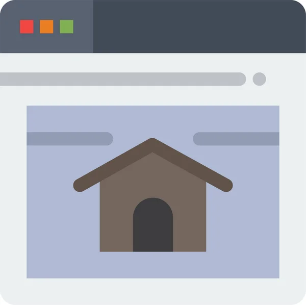 Home Page Seo Pictogram — Stockvector