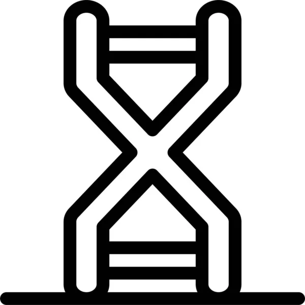 Icona Genetica Del Dna Biologia — Vettoriale Stock