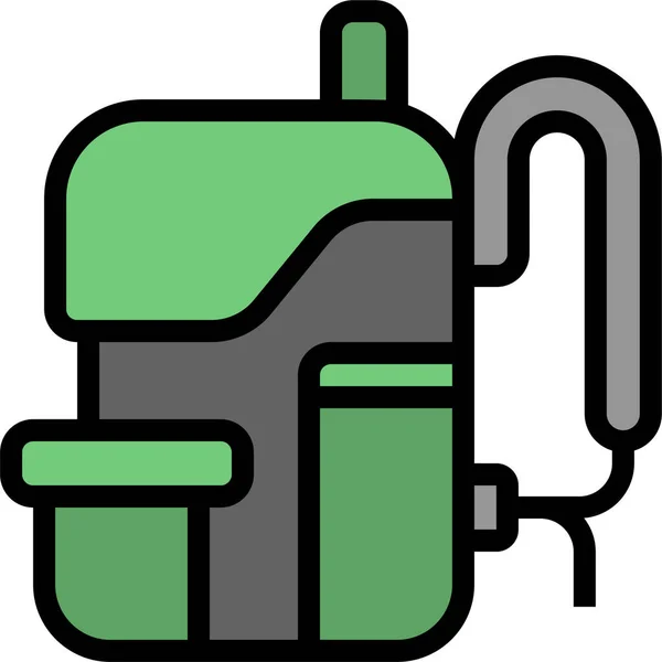 Mochila Bosque Vagar Icono Estilo Filledoutline — Vector de stock