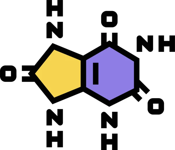 Acido Urico Causare Icona — Vettoriale Stock