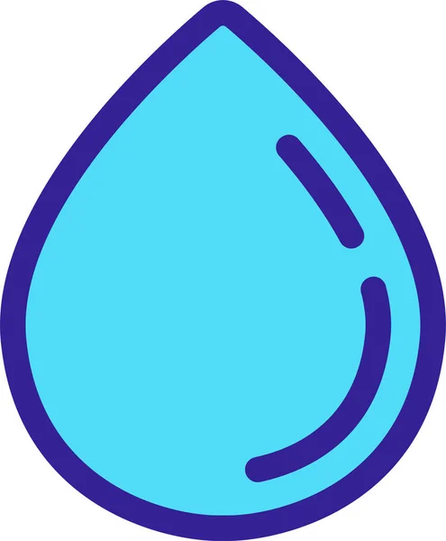 Contour Drop Liquid Icon — Stock Vector