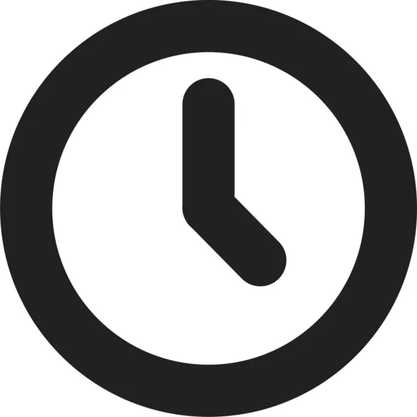 钟表最新的时间图标在轮廓风格 — 图库矢量图片
