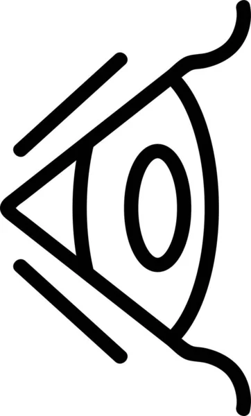 Контурна Іконка Очей Категорії Охорони Здоров Лікарень — стоковий вектор