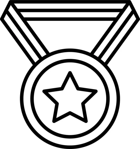 Award Medal Star Icon — Stock Vector