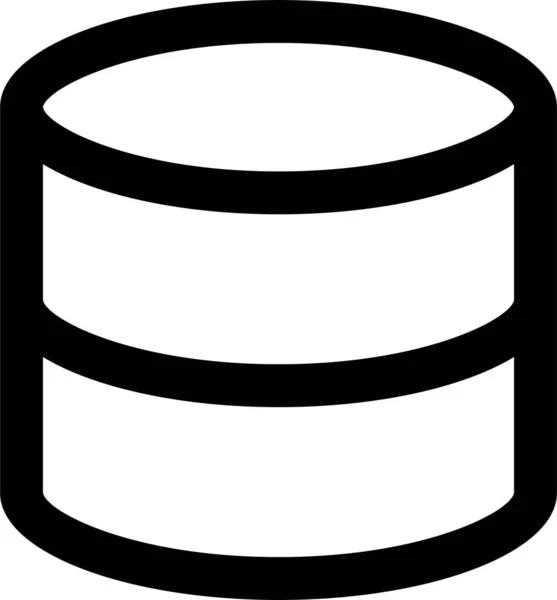 Datenbank Hosting Symbol Umriss Stil — Stockvektor