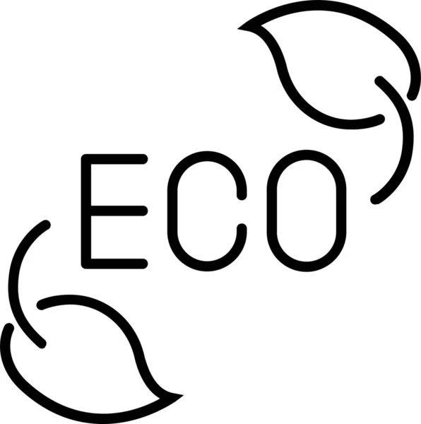 Ποδήλατο Οικολογικό Εικονίδιο Οικολογίας — Διανυσματικό Αρχείο