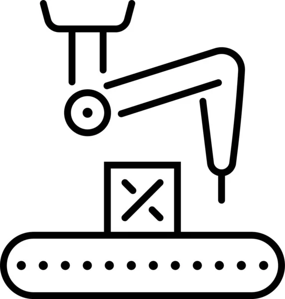 Kunstmatige Automatisering Industrieel Icoon — Stockvector