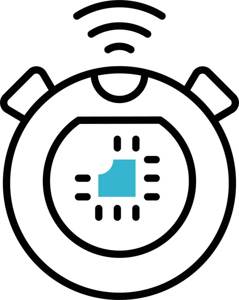 Kronometre Alarm Robot Simgesi — Stok Vektör