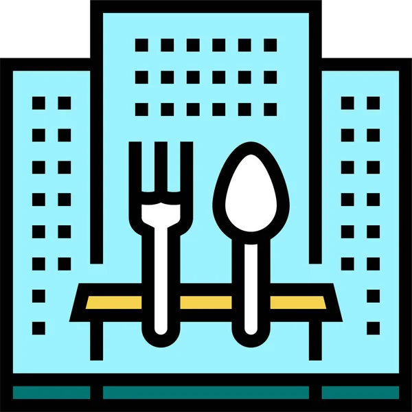 Hotel Catering Service Ikone — Stockvektor