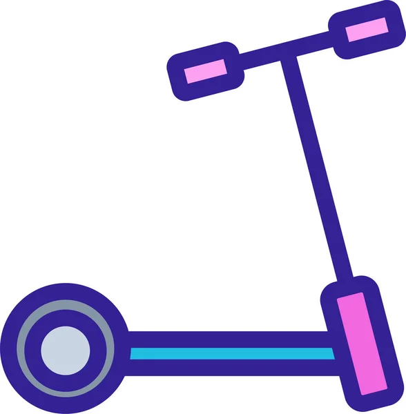 Kick Ride Ikone — Stockvektor