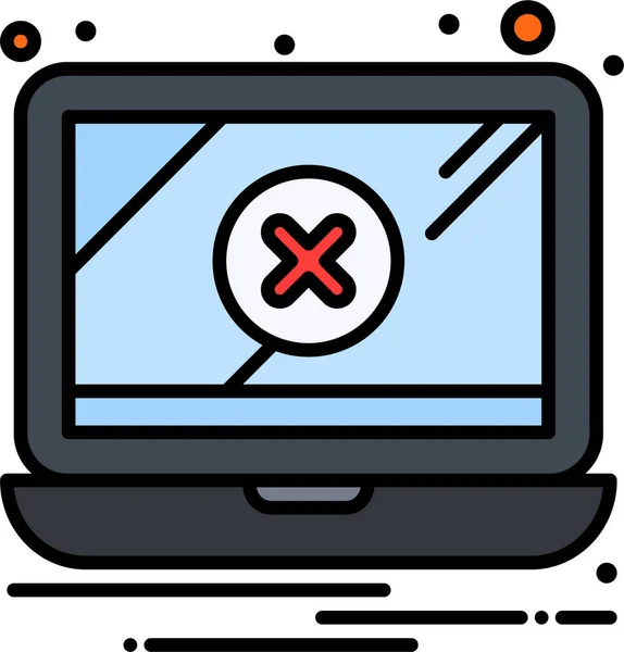 Error Notificación Problema Icono — Vector de stock