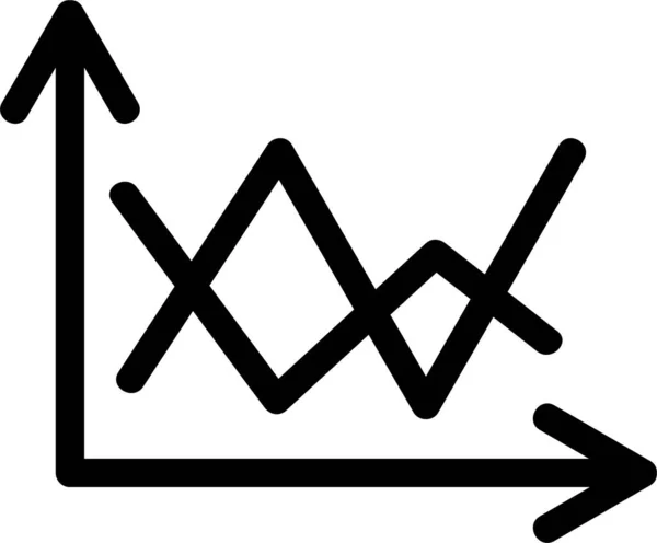 Иконка Концепции Бизнес Диаграммы Стиле Абриджа — стоковый вектор
