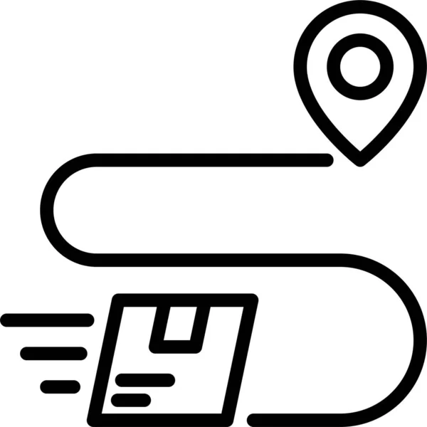 Delviery Pin Map Icon — Stockvektor