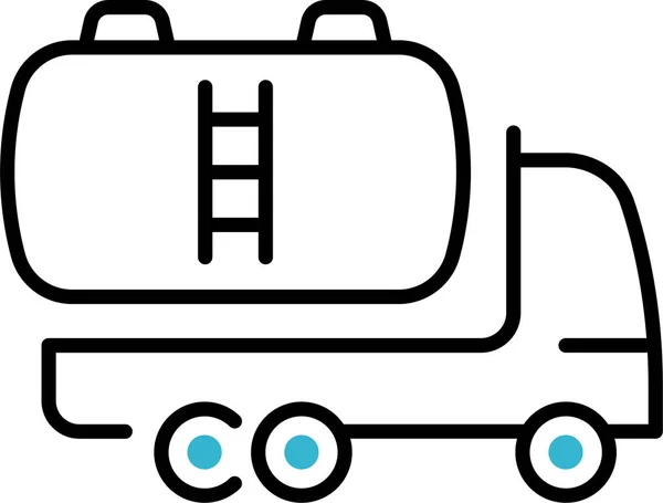 Transporte Construcción Portador Icono — Vector de stock