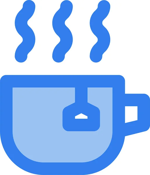Ontbijt Koffie Drinken Pictogram Winter Categorie — Stockvector