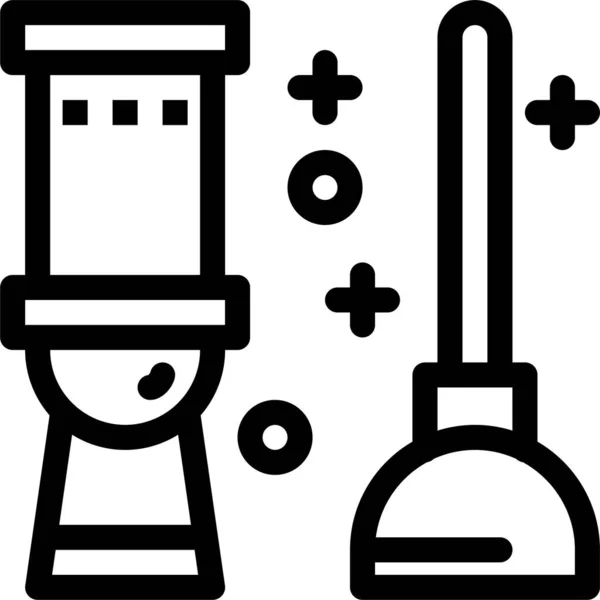 Bath Clean Room Icon — Stock Vector