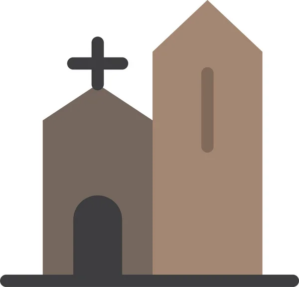 Строительство Иконы Христианской Церкви — стоковый вектор