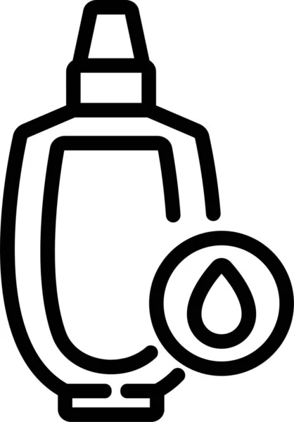 Lichaam Fles Zorg Pictogram — Stockvector