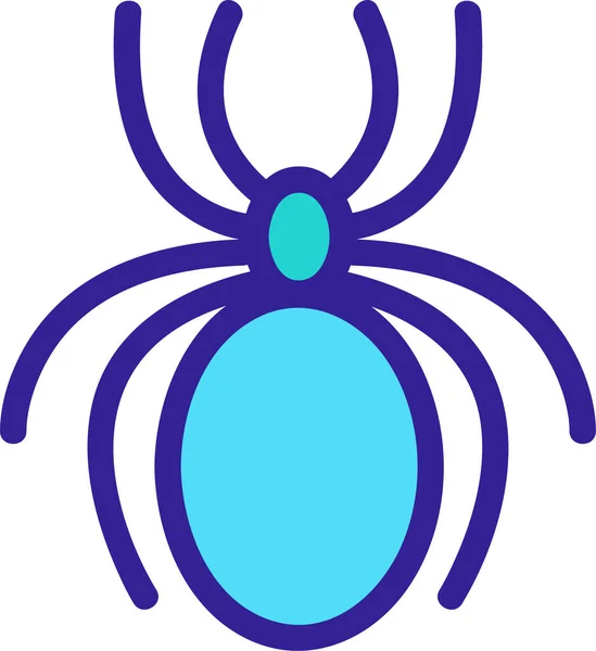 Contorno Insecto Araña Icono — Vector de stock
