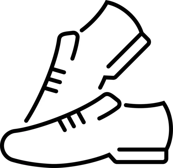 Bota Calzado Zapato Icono Categoría Mothersfathersday — Vector de stock