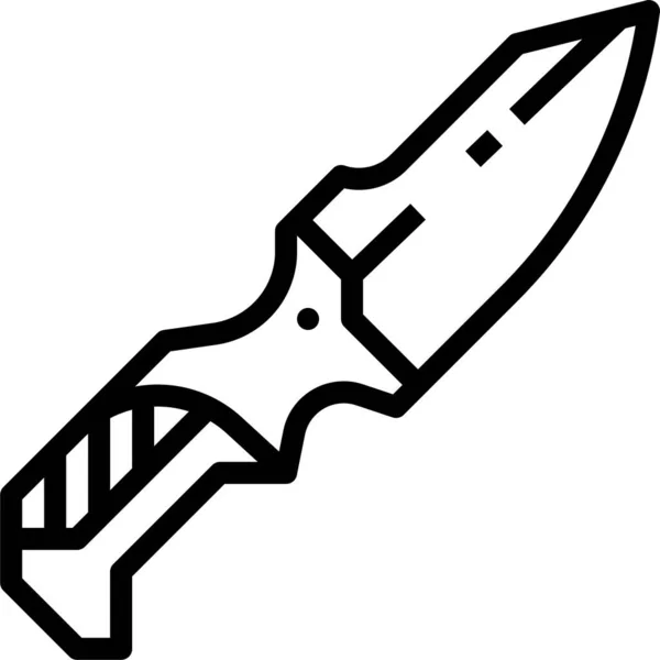 Camp Camping Knife Icon Recreationhobby Category — Stock Vector