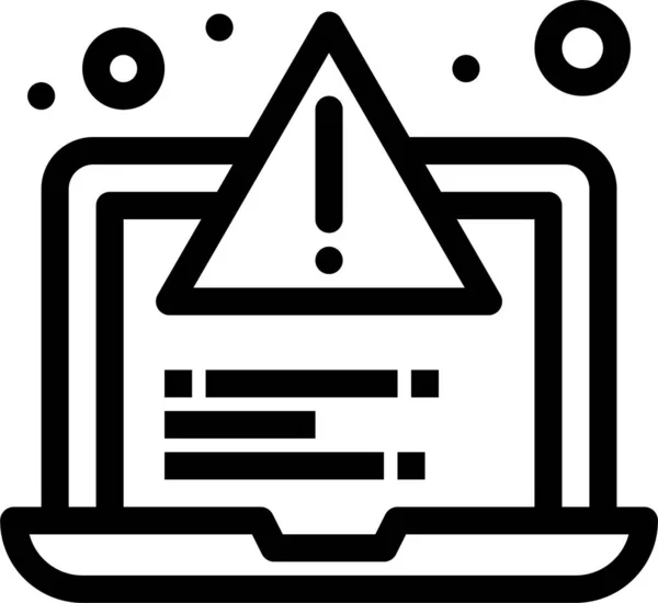 Icono Prueba Desarrollo Alerta — Vector de stock