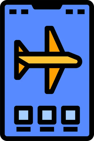 Icono Modo Aplicación Avión — Archivo Imágenes Vectoriales