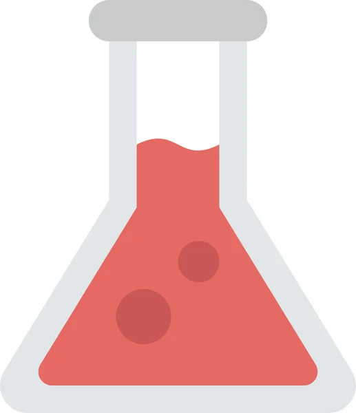 Ikona Chemii Laboratoryjnej Stylu Płaskim — Wektor stockowy