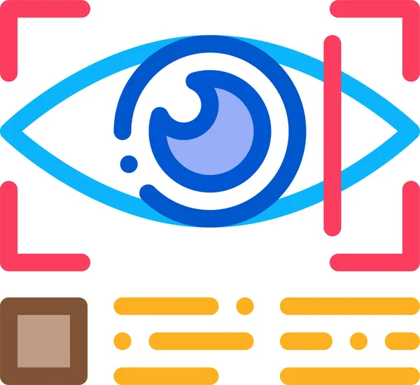 Enfermedad Icono Glaucoma Ocular Categoría Hospitalshealthcare — Vector de stock