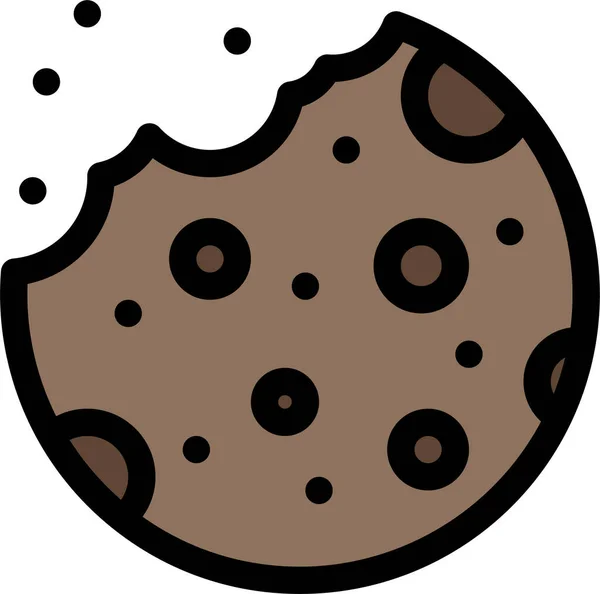 Pâtisserie Icône Dessert Biscuit Dans Catégorie Des Boissons Alimentaires — Image vectorielle