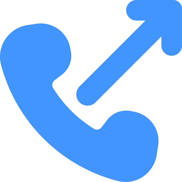 Ícone Chamada Telefónica Saída — Vetor de Stock