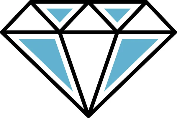 Diamante Joya Mina Icono — Vector de stock