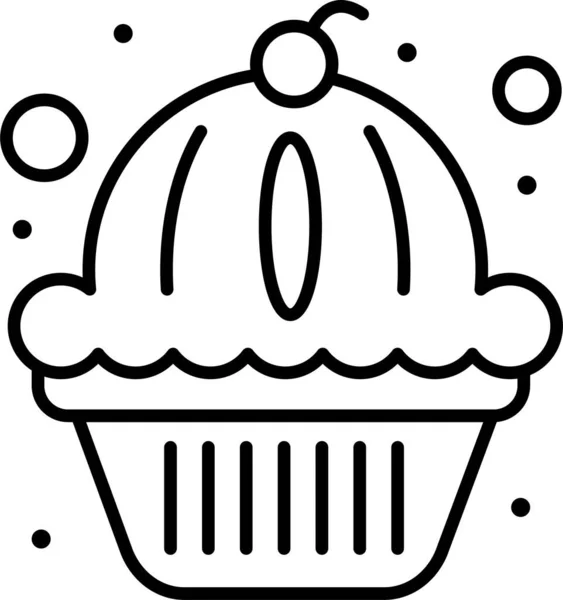 Icône Américaine Indépendance Gâteau Dans Catégorie Indépendant — Image vectorielle