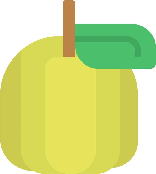 Diet Fruit Guava Icon Flat Style — Stock Vector