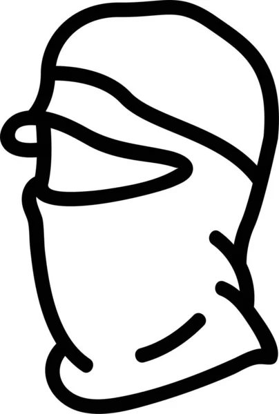Балаклавская Икона Лице — стоковый вектор