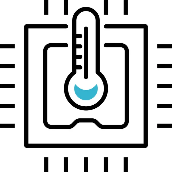 Ikona Procesora Podkręcania Procesora Cpu — Wektor stockowy