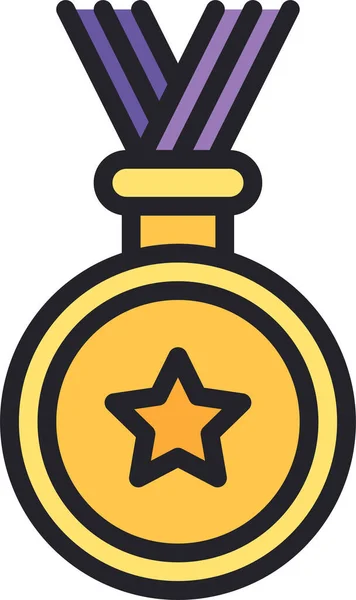 Ikona Medalu Osiągnięć — Wektor stockowy
