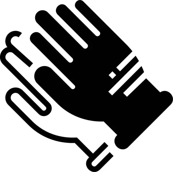 Рукавички Рукавички Значок Руки — стоковий вектор