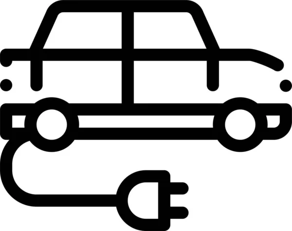 Elektro Ikone Fürs Auto — Stockvektor