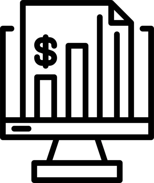 Dosya Grafik Büyüme Simgesi — Stok Vektör