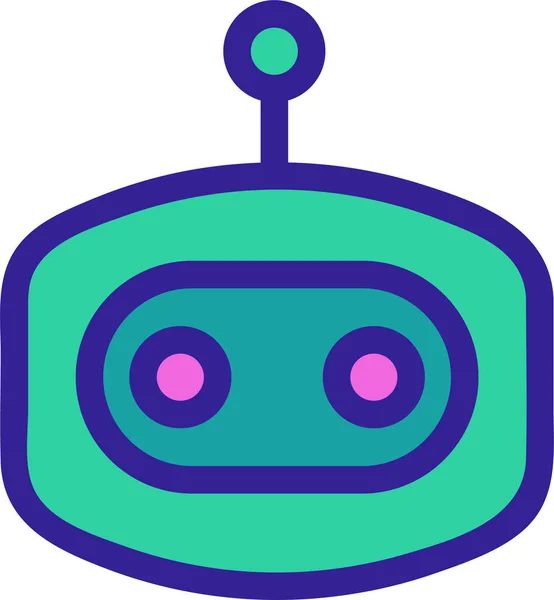 Aplicación Icono Bot Artificial — Archivo Imágenes Vectoriales
