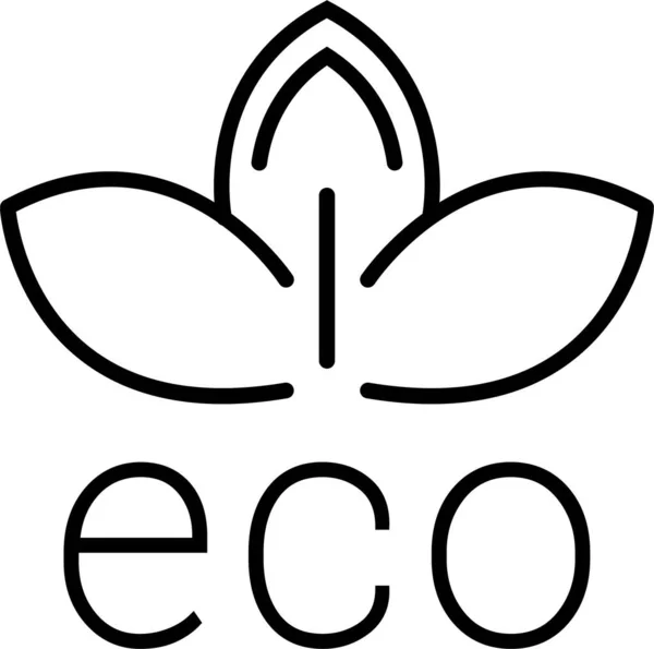 Ícone Ecológico Ecológico Ambiental —  Vetores de Stock