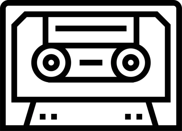 Иконка Музыкальной Фотокассеты — стоковый вектор
