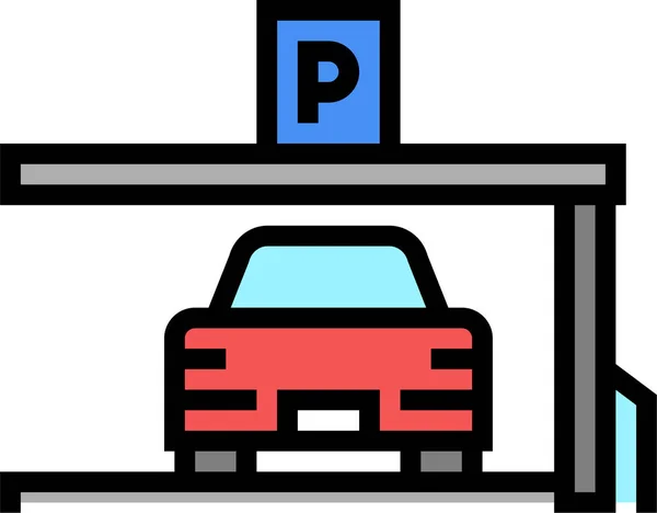 Parcheggio Auto Icona — Vettoriale Stock