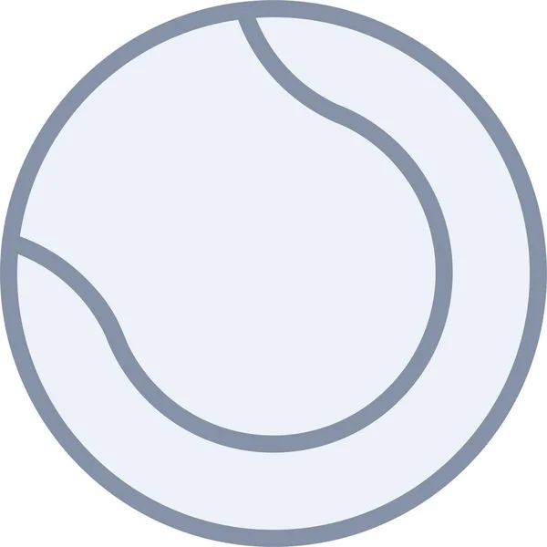 Ballspiel Sport Ikone Filedoutline Stil — Stockvektor